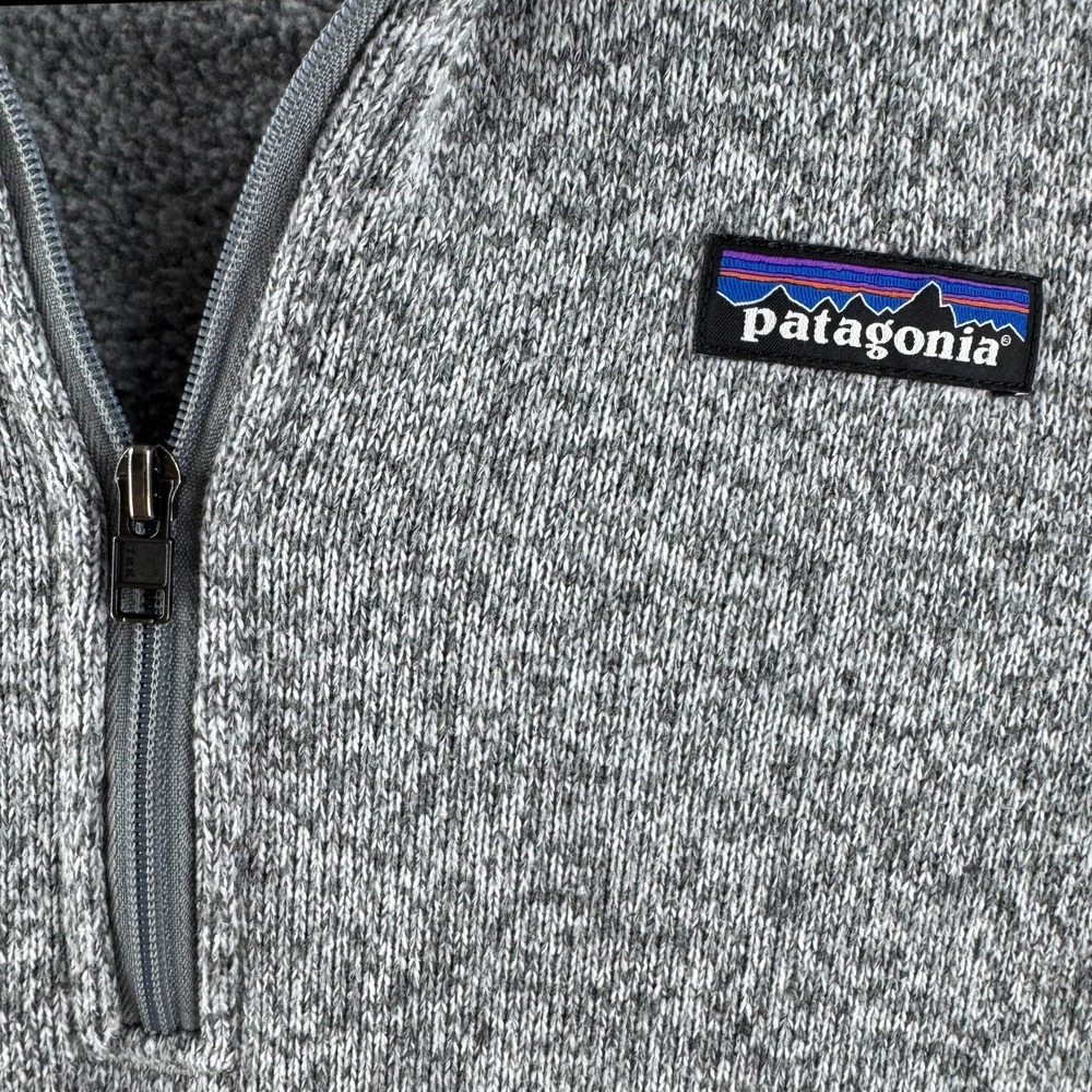 Patagonia Better Sweater Womens Small Gray Fleece Pullover 1/4 Zip - Picture 3 of 16
